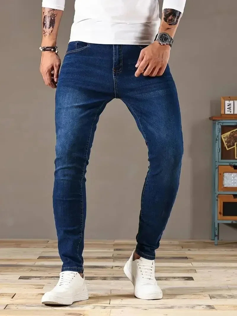 Men’s Blue Slim Fit Denim Pants