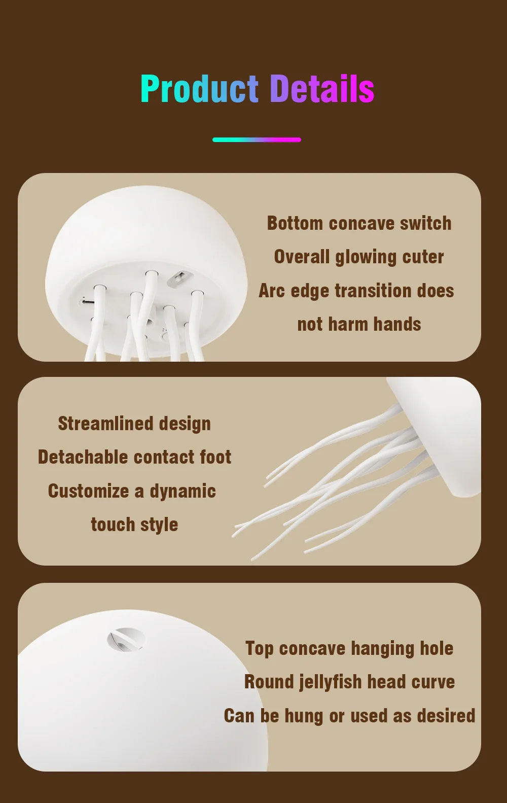 🌊 JellyGlow™ LED Jellyfish Lamp