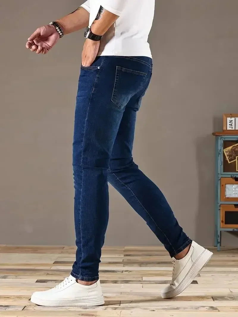 Men’s Blue Slim Fit Denim Pants
