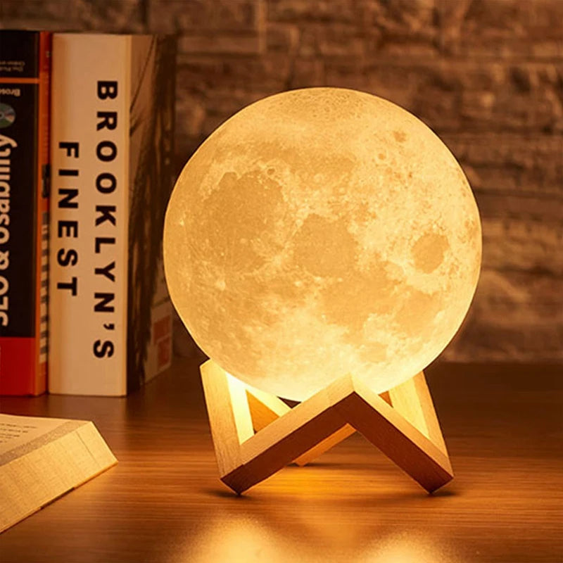 🌙 LumiMoon™ – Galaxy LED Moon Night Light
