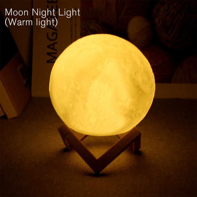 🌙 LumiMoon™ – Galaxy LED Moon Night Light