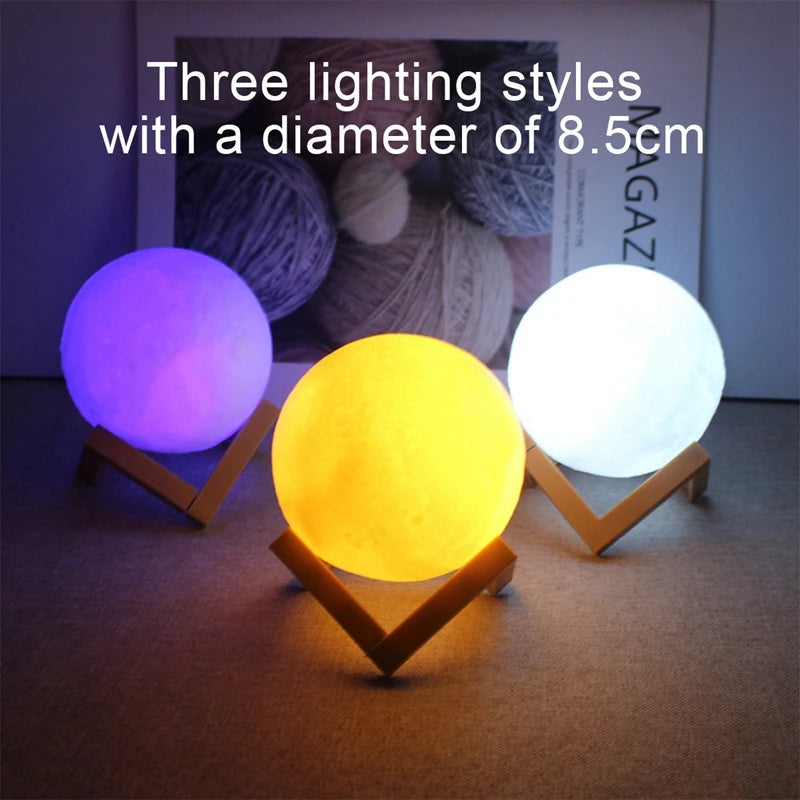 🌙 LumiMoon™ – Galaxy LED Moon Night Light