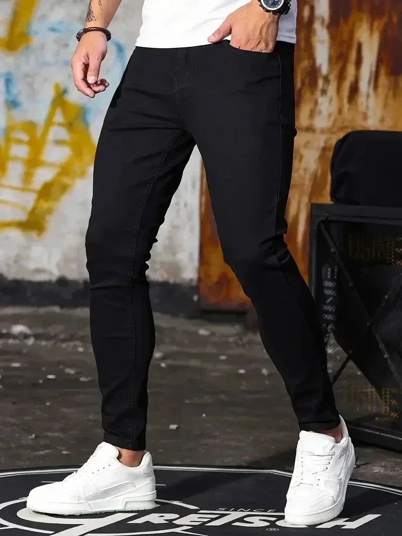 Men’s Blue Slim Fit Denim Pants