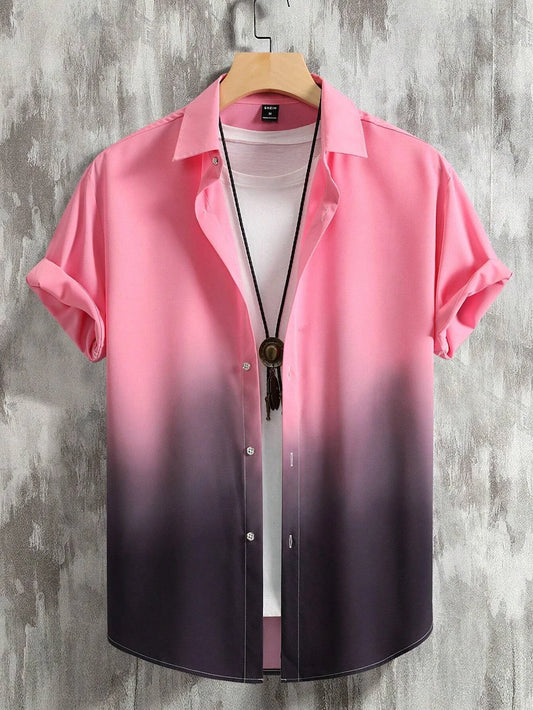 Men’s Gradient Casual Shirt