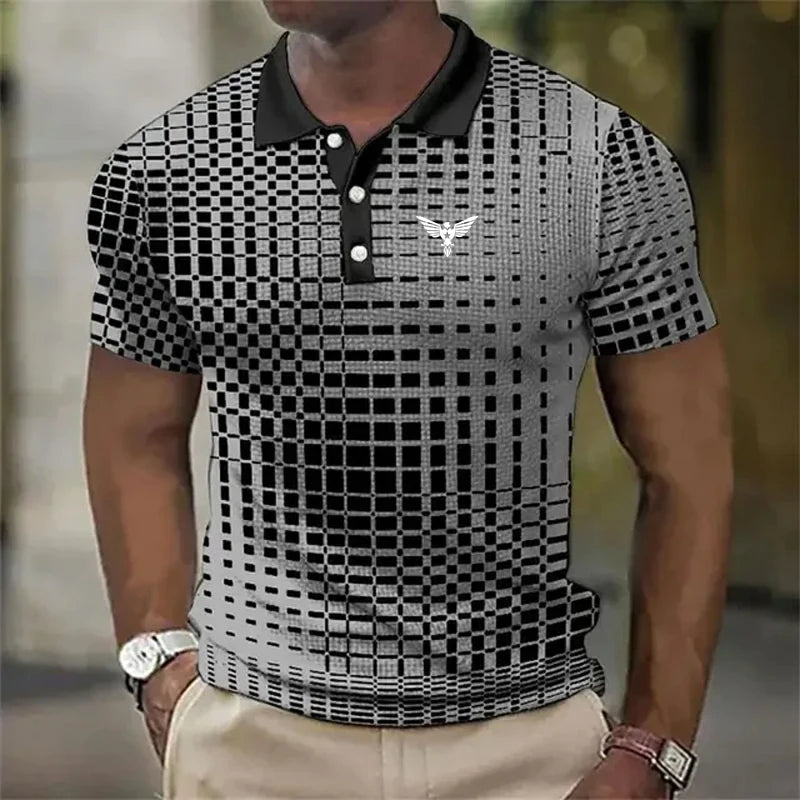 Turndown Print Polo