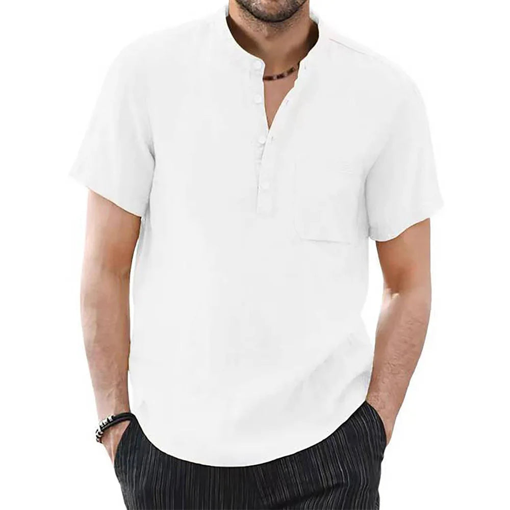 Men’s Cotton Linen Shirt