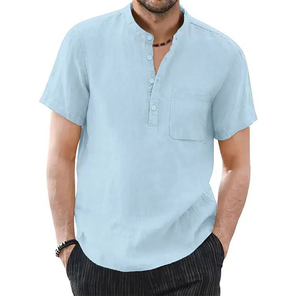 Men’s Cotton Linen Shirt