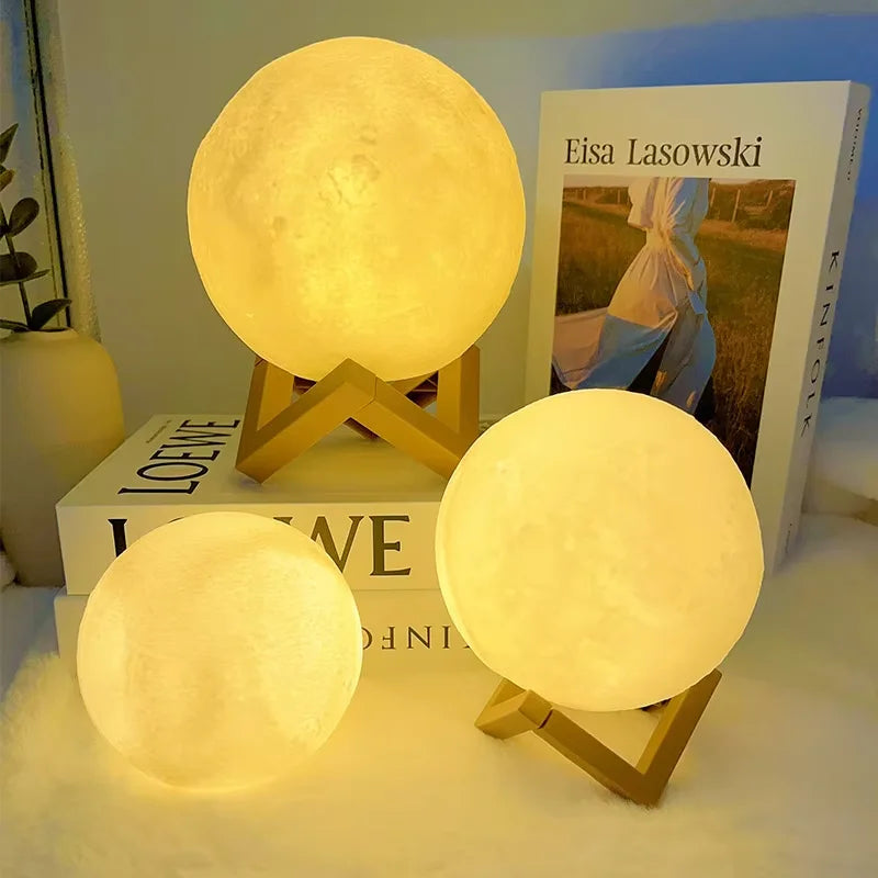🌙 LumiMoon™ – Galaxy LED Moon Night Light