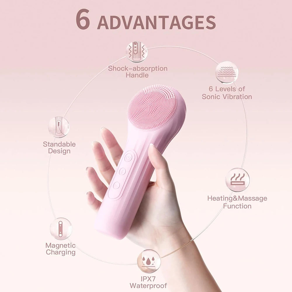 GlowSonic™ Face Scrubber – Deep Clean & Glow