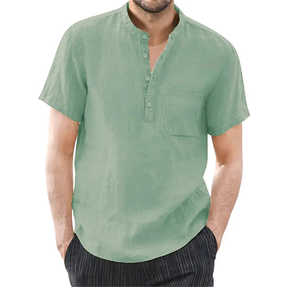 Men’s Cotton Linen Shirt