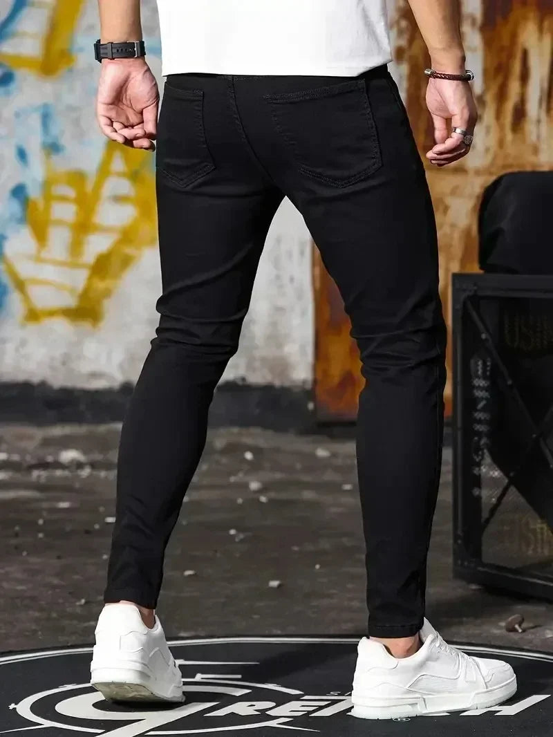 Men’s Blue Slim Fit Denim Pants
