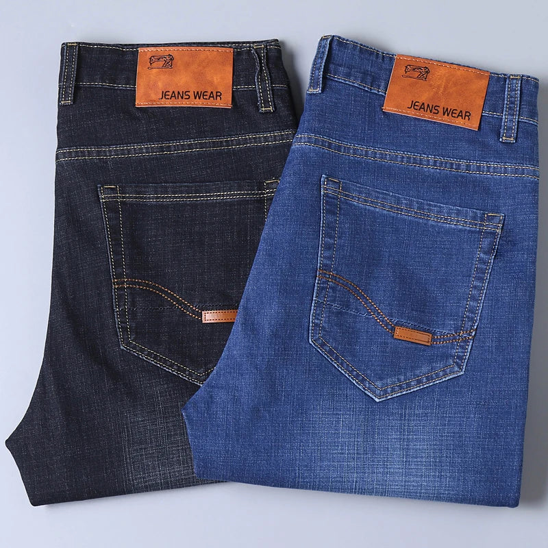 Men’s Casual Straight-Fit Denim Shorts