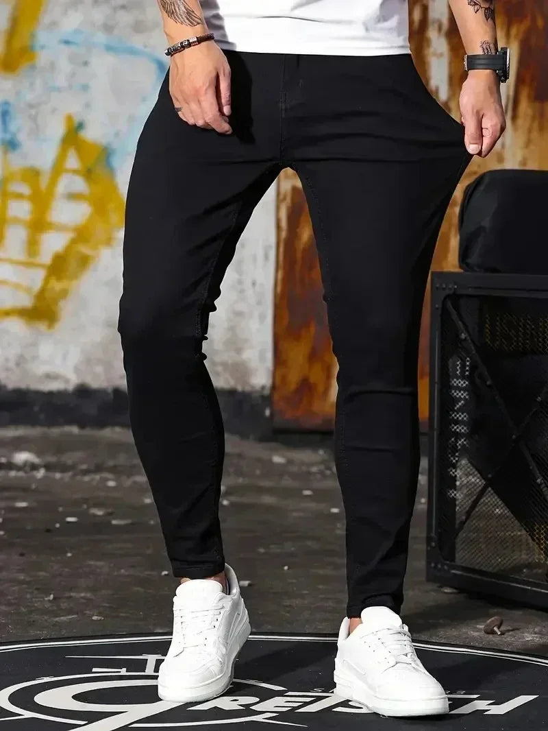 Men’s Blue Slim Fit Denim Pants