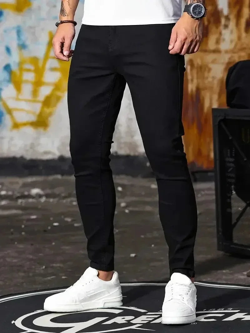 Men’s Blue Slim Fit Denim Pants
