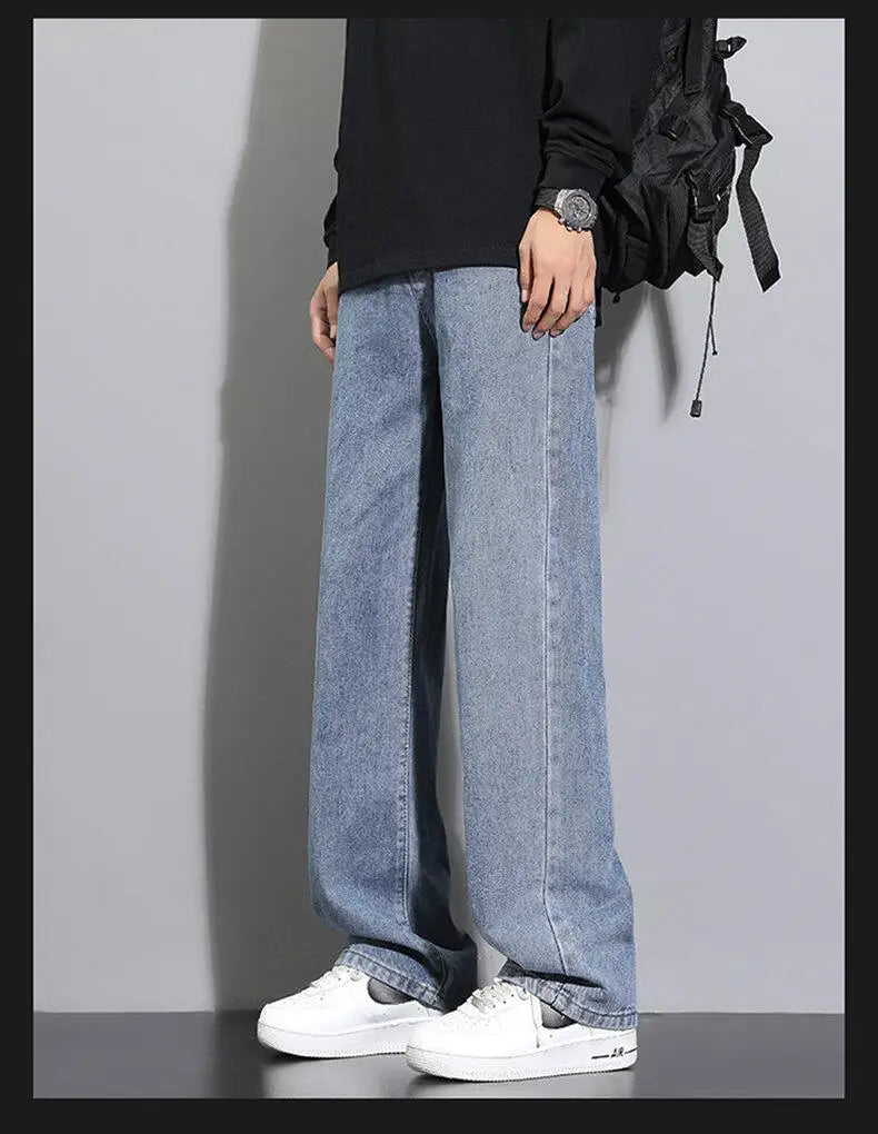 Men’s Loose Straight Denim Jeans