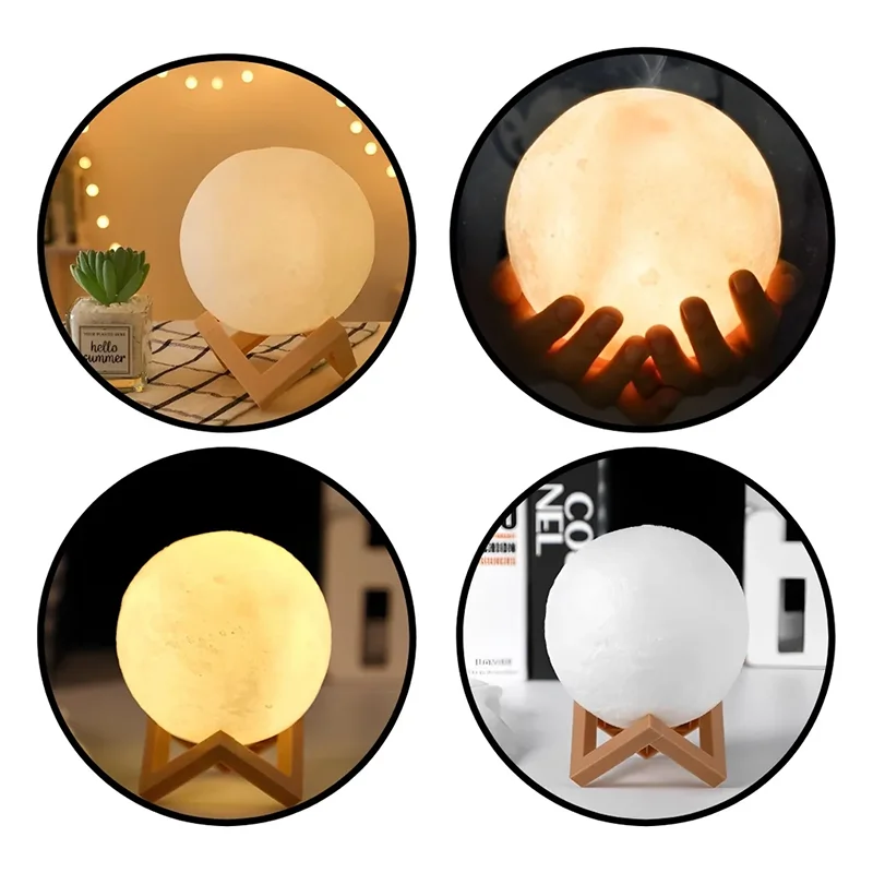 🌙 LumiMoon™ – Galaxy LED Moon Night Light
