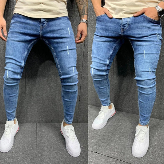 Men’s Slim Fit Ripped Denim Jeans
