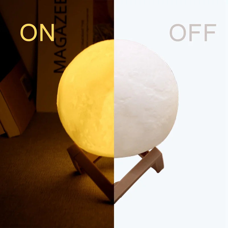 🌙 LumiMoon™ – Galaxy LED Moon Night Light
